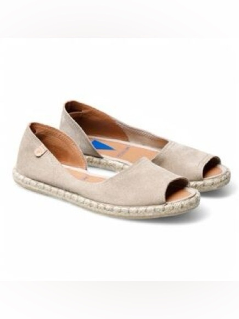 Verbenas Espadrilles Made in Spain Leather Beige EU 42